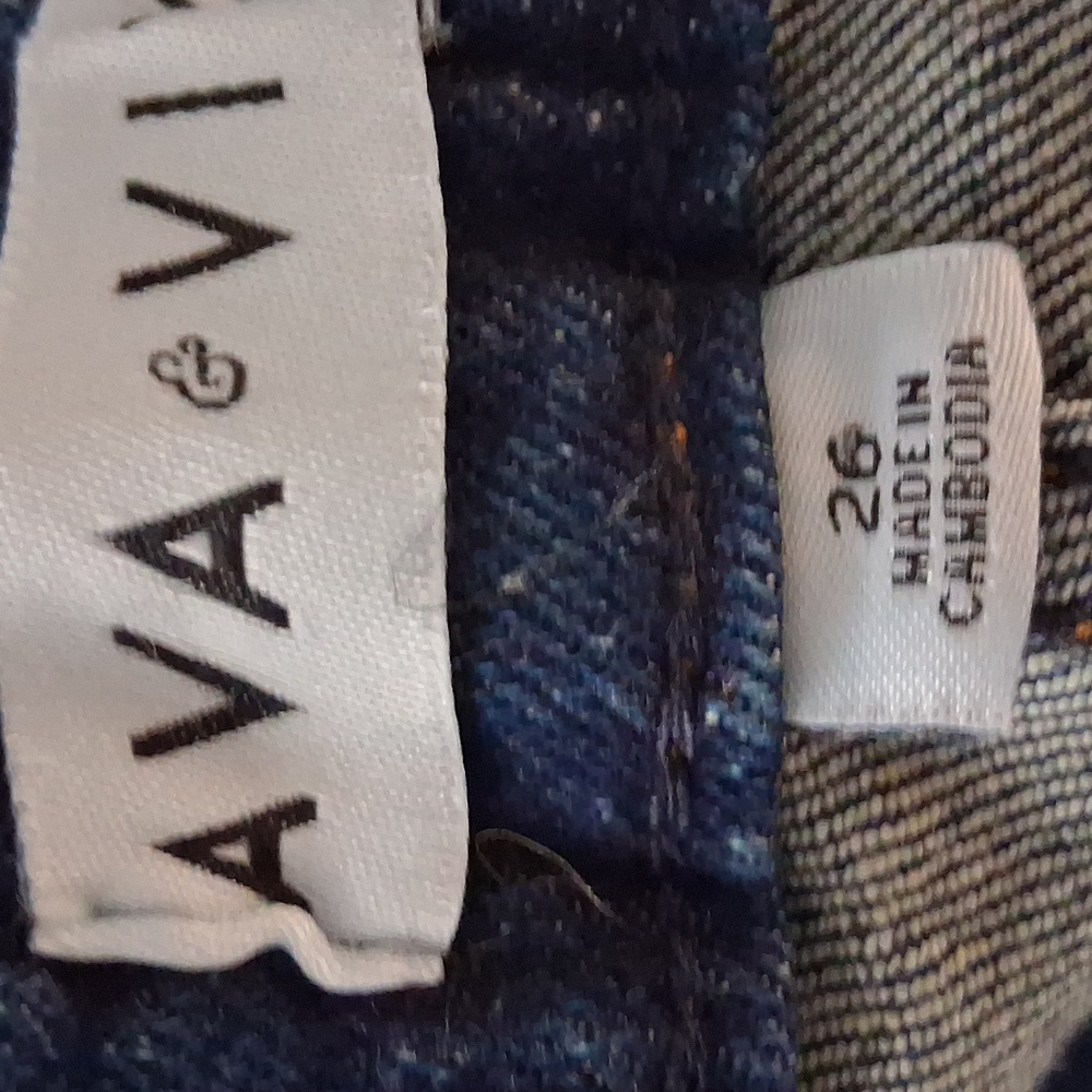 AVA VIV Womens High Rise Straight Leg Jeans Multiple Size NWT - Picture 6 of 6